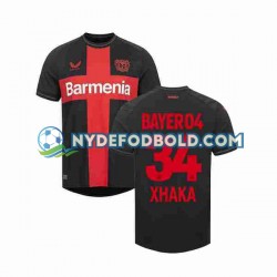 Hjemmebane Trøje Bayer 04 Leverkusen Granit Xhaka 34 2023-2024 K/Æ Mænd