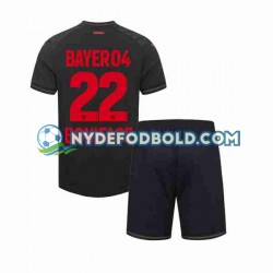 Hjemmebane Trøje Bayer 04 Leverkusen Victor Boniface 22 2023-2024 K/Æ Børn(+Shorts)