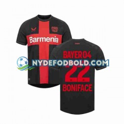 Hjemmebane Trøje Bayer 04 Leverkusen Victor Boniface 22 2023-2024 K/Æ Mænd