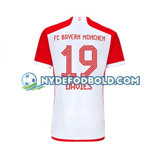 Hjemmebane Trøje FC Bayern München Alphonso Davies 19 2023-2024 K/Æ Mænd