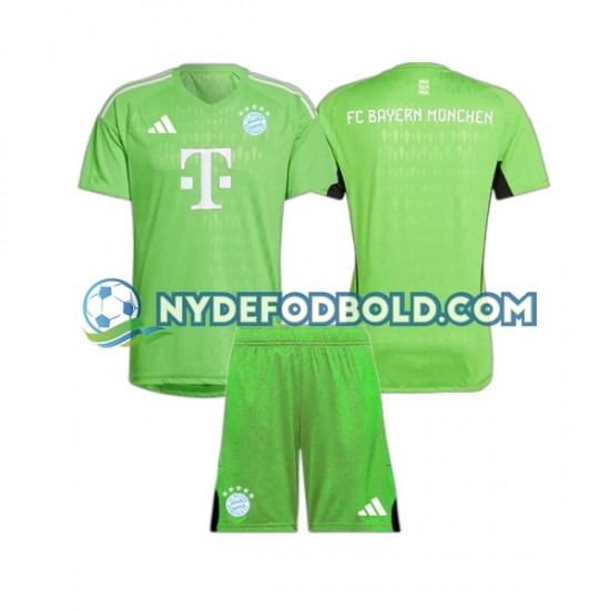 Udebane Trøje FC Bayern München Målmand 2023-2024 K/Æ Børn(+Shorts)