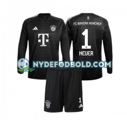 Hjemmebane Trøje FC Bayern München Målmand Manuel Neuer 1 2023-2024 L/Æ Børn(+Shorts)