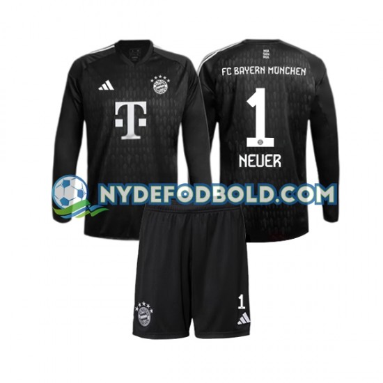 Hjemmebane Trøje FC Bayern München Målmand Manuel Neuer 1 2023-2024 L/Æ Børn(+Shorts)