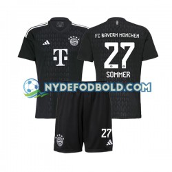 Hjemmebane Trøje FC Bayern München Målmand Yann Sommer 27 2023-2024 K/Æ Børn(+Shorts)