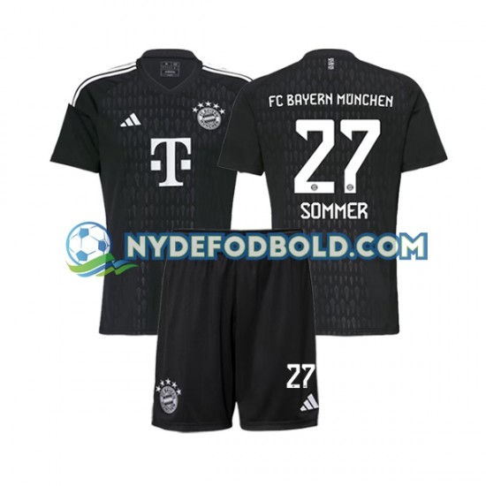 Hjemmebane Trøje FC Bayern München Målmand Yann Sommer 27 2023-2024 K/Æ Børn(+Shorts)