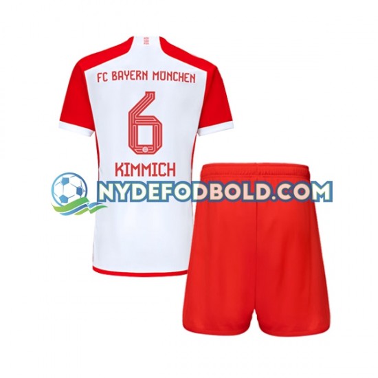Hjemmebane Trøje FC Bayern München Joshua Kimmich 6 2023-2024 K/Æ Børn(+Shorts)