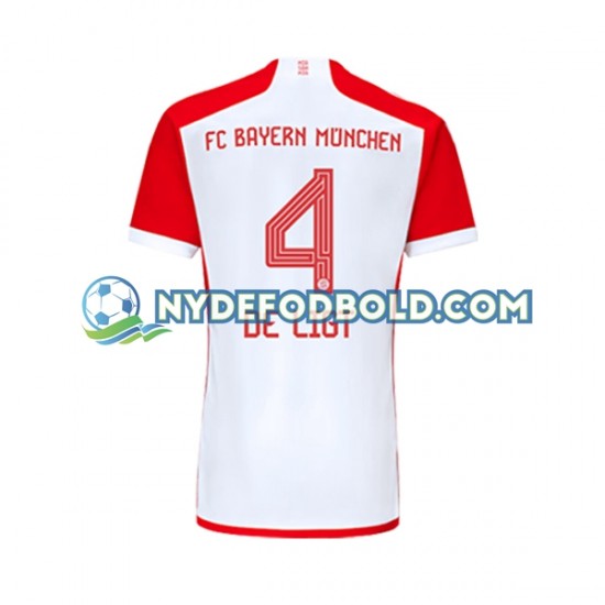 Hjemmebane Trøje FC Bayern München Matthijs de Ligt 4 2023-2024 K/Æ Mænd