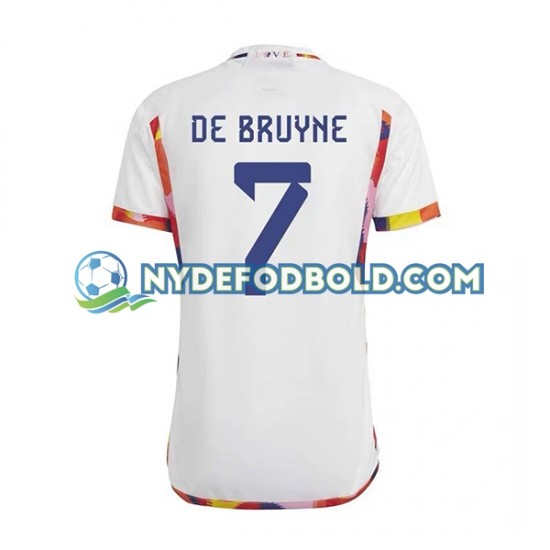 Udebane Trøje Belgien De Bruyne 7 World Cup 2022 K/Æ Mænd