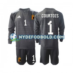 Udebane Trøje Belgien Målmand Courtois 1 2022 L/Æ Børn(+Shorts)