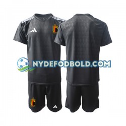 Udebane Trøje Belgien Målmand Courtois 1 2022 K/Æ Børn(+Shorts)