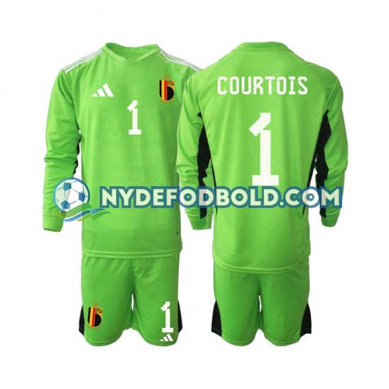 Hjemmebane Trøje Belgien Målmand Courtois 1 2022 L/Æ Børn(+Shorts)