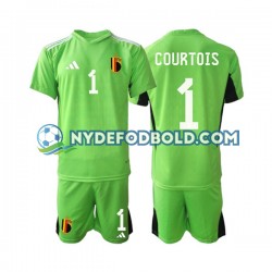 Hjemmebane Trøje Belgien Målmand Courtois 1 2022 K/Æ Børn(+Shorts)