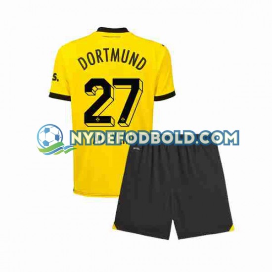 Hjemmebane Trøje Borussia Dortmund Karim Adeyemi 27 2023-2024 K/Æ Børn(+Shorts)