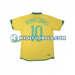 Hjemmebane Trøje Brasilien RONALDINHO 10 Retro 2006 K/Æ Mænd