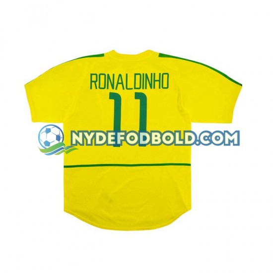 Hjemmebane Trøje Brasilien RONALDINHO 11 Retro 2002 K/Æ Mænd