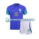 Udebane Trøje Brasilien Ronaldinho 10 World Cup 2022 K/Æ Børn(+Shorts)