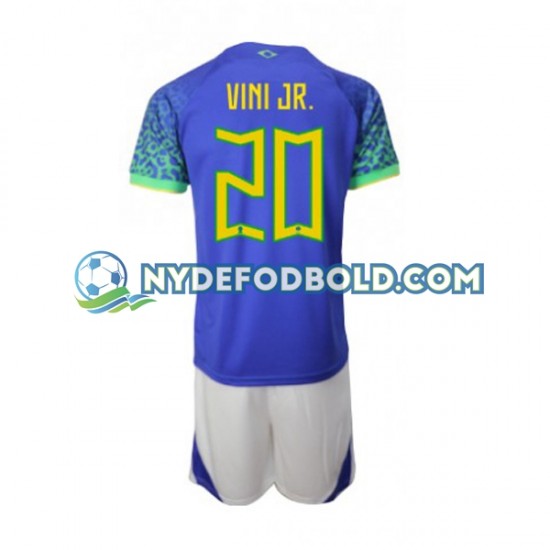 Udebane Trøje Brasilien Vinicius Junior 20 World Cup 2022 K/Æ Børn(+Shorts)