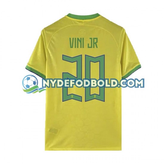 Hjemmebane Trøje Brasilien Vinicius Junior 20 World Cup 2022 K/Æ Mænd