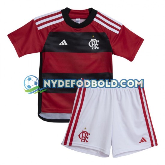 Hjemmebane Trøje CR Flamengo 2023-2024 K/Æ Børn(+Shorts)