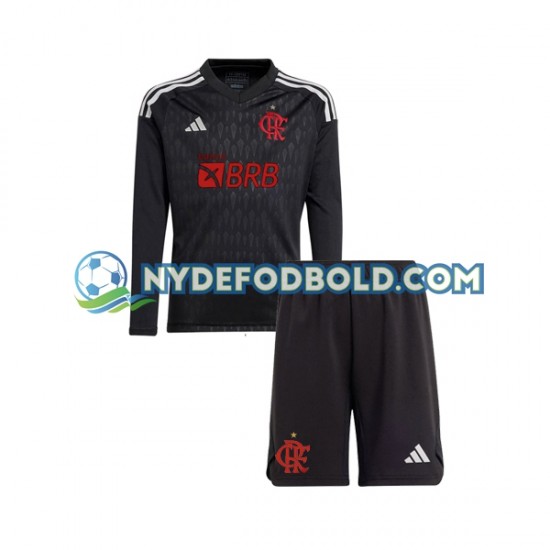 Udebane Trøje CR Flamengo Målmand 2023-2024 L/Æ Børn(+Shorts)