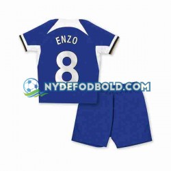 Hjemmebane Trøje Chelsea Enzo Fernandez 8 2023-2024 K/Æ Børn(+Shorts)