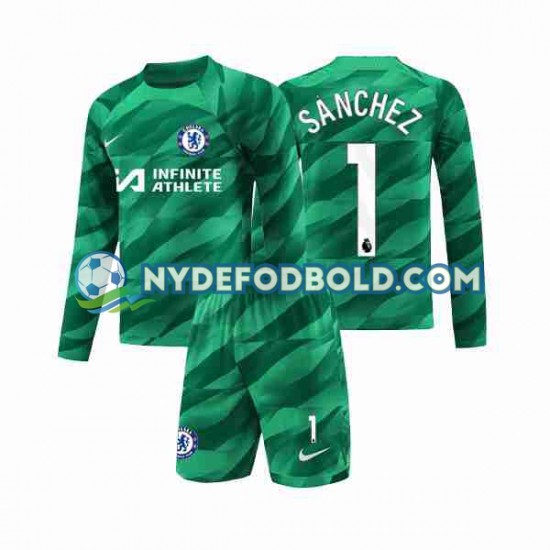 3. Valg Trøje Chelsea Målmand Robert Sanchez 1 2023-2024 L/Æ Børn(+Shorts)
