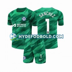 3. Valg Trøje Chelsea Målmand Robert Sanchez 1 2023-2024 K/Æ Børn(+Shorts)