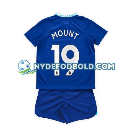 Hjemmebane Trøje Chelsea Mason Mount 19 2022-2023 K/Æ Børn(+Shorts)