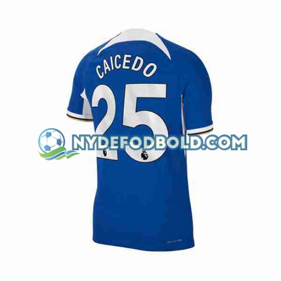 Hjemmebane Trøje Chelsea Moises Caicedo 25 2023-2024 K/Æ Mænd
