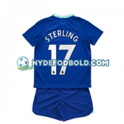 Hjemmebane Trøje Chelsea Raheem Sterling 17 2022-2023 K/Æ Børn(+Shorts)
