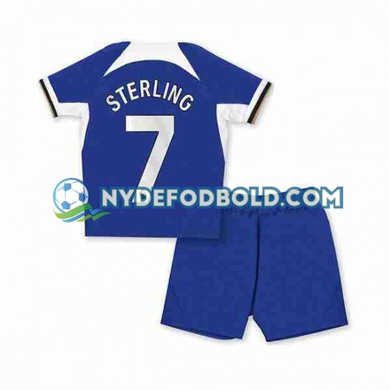 Hjemmebane Trøje Chelsea Raheem Sterling 7 2023-2024 K/Æ Børn(+Shorts)