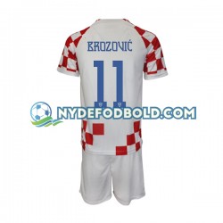Hjemmebane Trøje Kroatien Brozovic 11 World Cup 2022 K/Æ Børn(+Shorts)