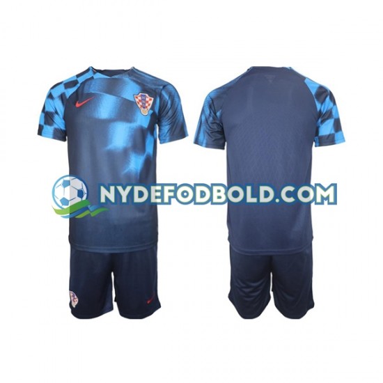 Udebane Trøje Kroatien World Cup 2022 K/Æ Børn(+Shorts)