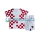 Hjemmebane Trøje Kroatien World Cup 2022 K/Æ Børn(+Shorts)