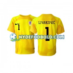 Hjemmebane Trøje Kroatien Målmand Dominik Livakovic 1 World Cup 2022 K/Æ Mænd