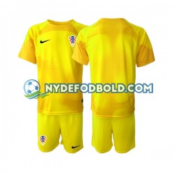 Hjemmebane Trøje Kroatien Målmand World Cup 2022 K/Æ Børn(+Shorts)