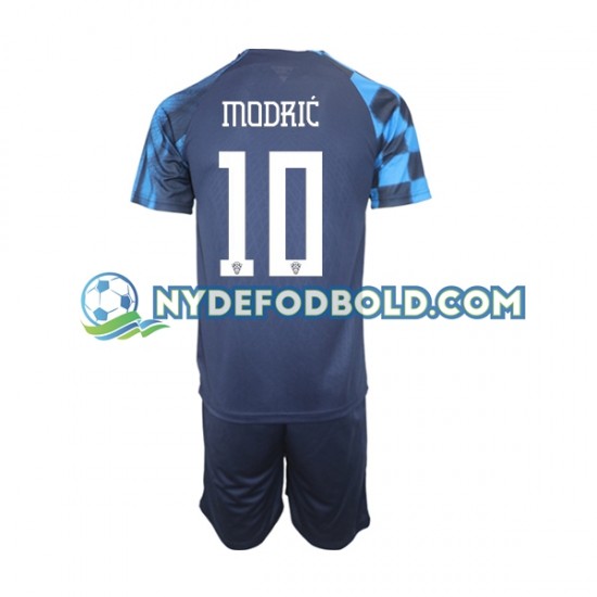Udebane Trøje Kroatien Modric 10 World Cup 2022 K/Æ Børn(+Shorts)