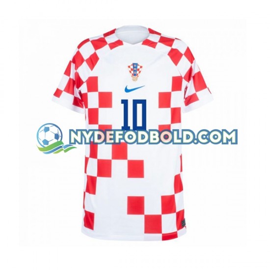 Hjemmebane Trøje Kroatien Modric 10 World Cup 2022 K/Æ Mænd