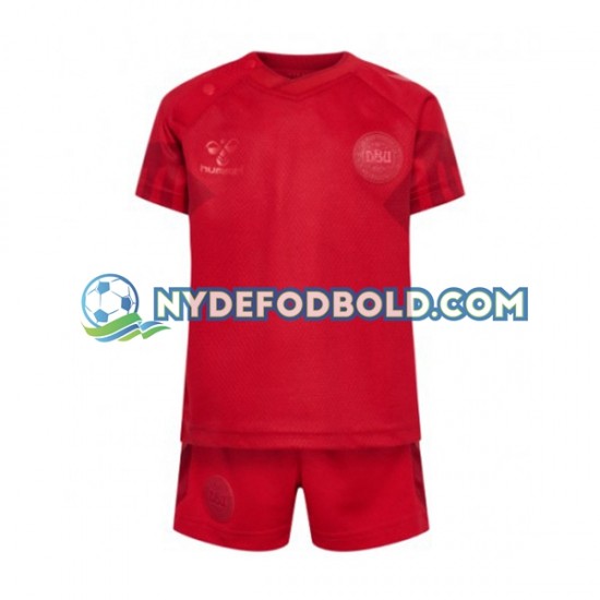 Hjemmebane Trøje Danmark World Cup 2022 K/Æ Børn(+Shorts)