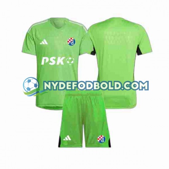 Hjemmebane Trøje Dinamo Zagreb Målmand 2023-2024 K/Æ Børn(+Shorts)