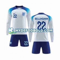 Hjemmebane Trøje England Bellingham 22 World Cup 2022 L/Æ Børn(+Shorts)