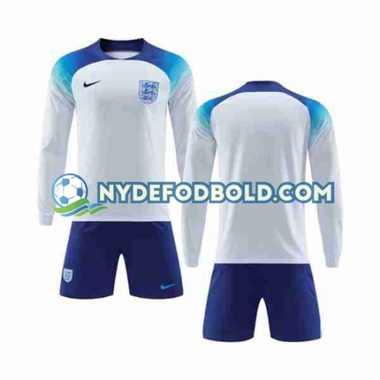 Hjemmebane Trøje England World Cup 2022 L/Æ Børn(+Shorts)