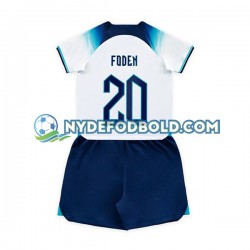 Hjemmebane Trøje England Foden 20 World Cup 2022 K/Æ Børn(+Shorts)