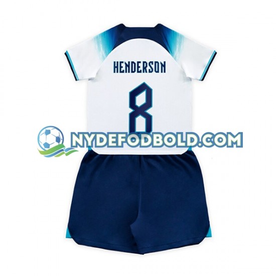 Hjemmebane Trøje England Henderson 8 World Cup 2022 K/Æ Børn(+Shorts)