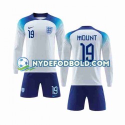 Hjemmebane Trøje England Mount 19 World Cup 2022 L/Æ Børn(+Shorts)