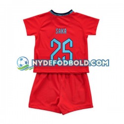 Udebane Trøje England Saka 25 World Cup 2022 K/Æ Børn(+Shorts)