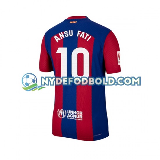 Hjemmebane Trøje FC Barcelona Ansu Fati 10 2023-2024 K/Æ Mænd