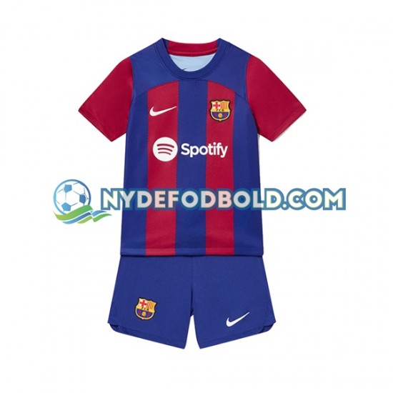 Hjemmebane Trøje FC Barcelona 2023-2024 K/Æ Børn(+Shorts)