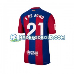 Hjemmebane Trøje FC Barcelona Frenkie de Jong 21 2023-2024 K/Æ Mænd