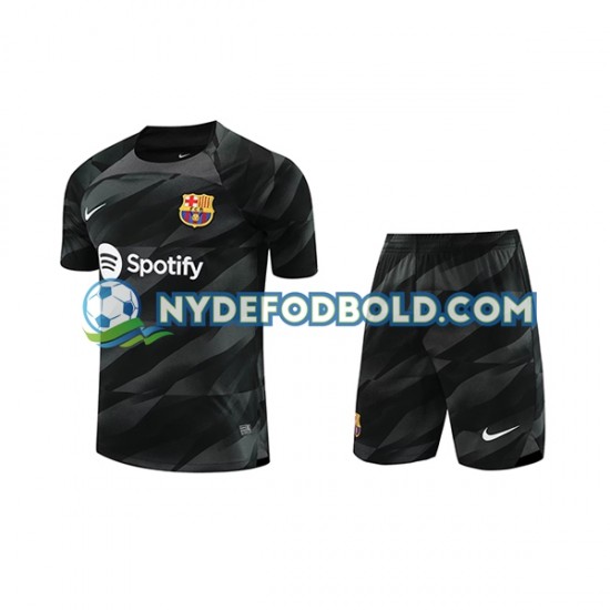 Udebane Trøje FC Barcelona Målmand 2023-2024 K/Æ Børn(+Shorts)